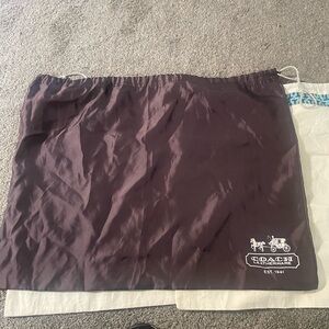 Coach Dark Brown Leatherware Dust Bag